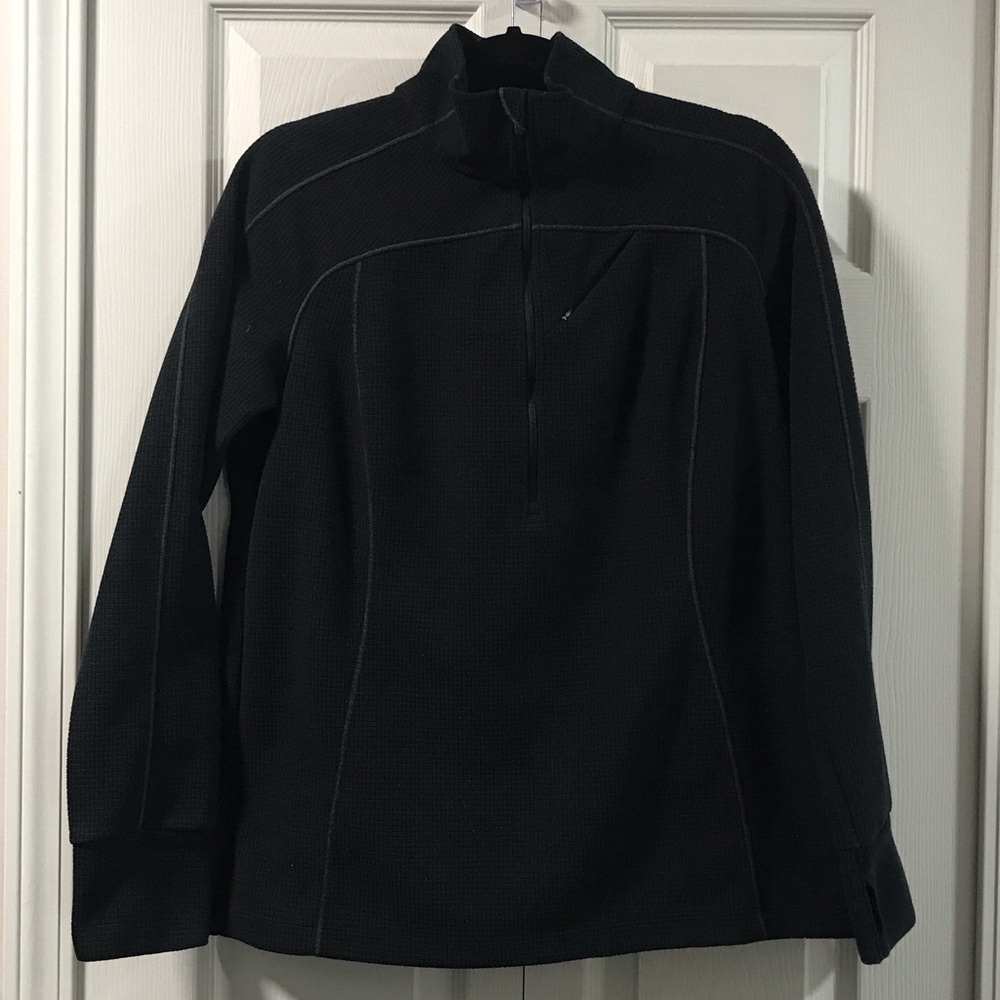 Columbia Titanium Black Quarter-Zip Long Sleeve Top